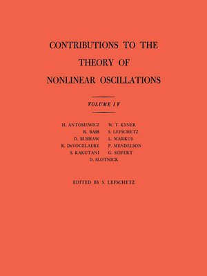 cover image of Contributions to the Theory of Nonlinear Oscillations (AM-41), Volume 4